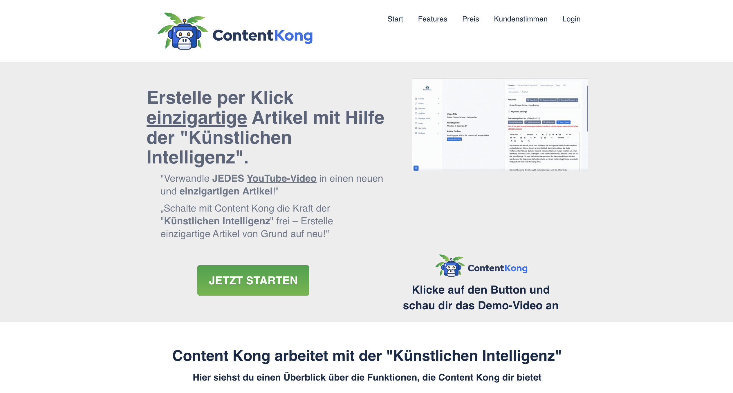 Content Kong von Thorsten Jäger Erfahrungen