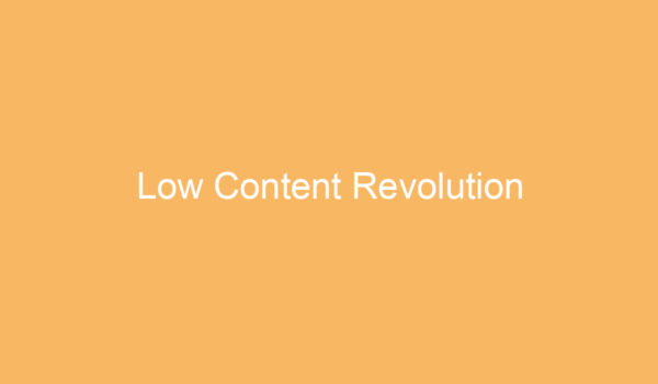 Low Content Revolution Erfahrungen