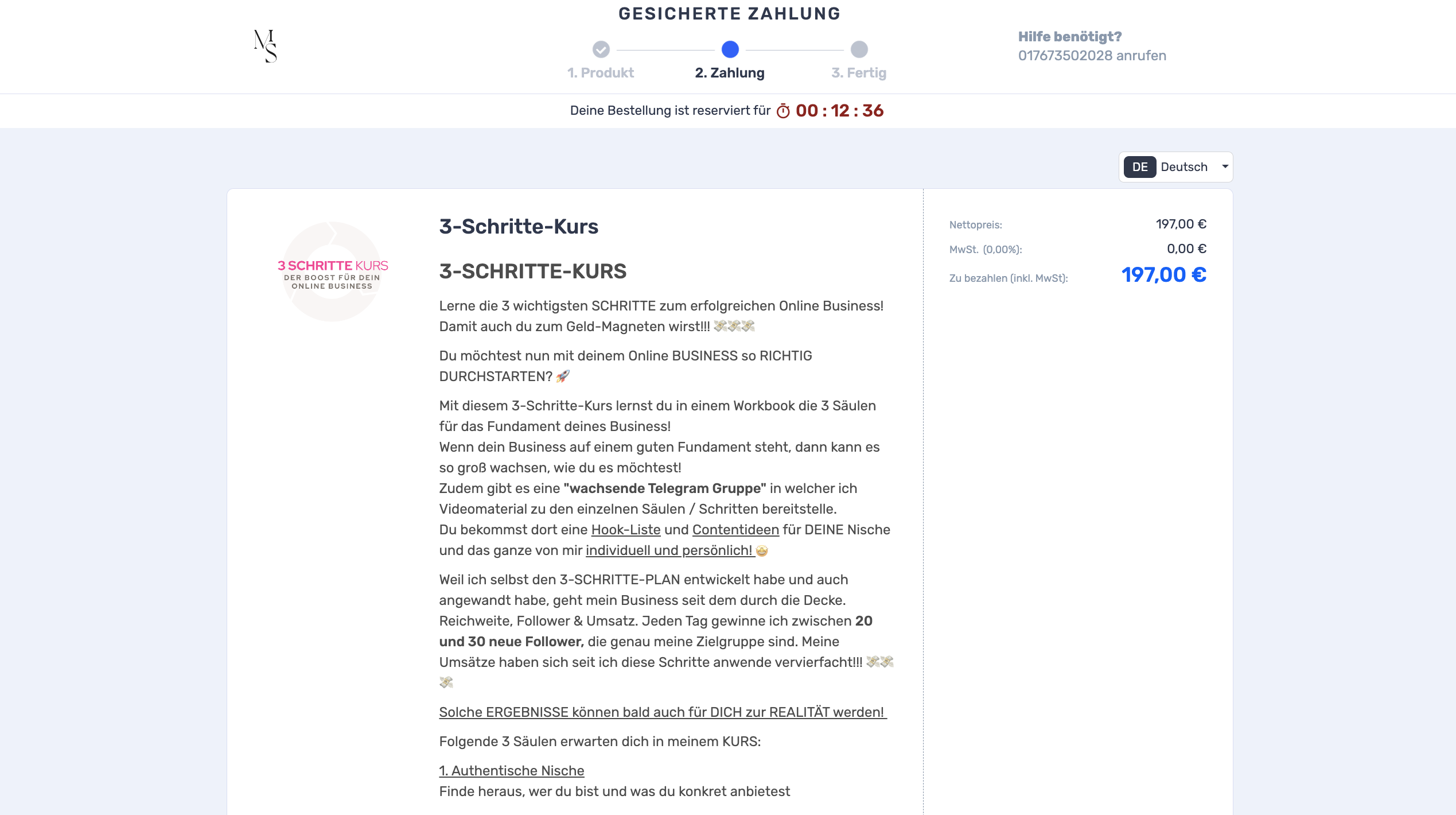 3-Schritte-Kurs Erfahrungen