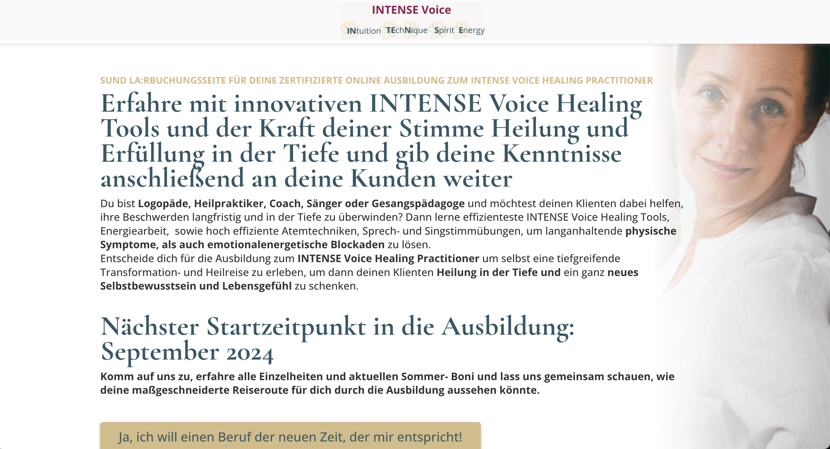 Intense Voice Healing Ausbildung Erfahrungen