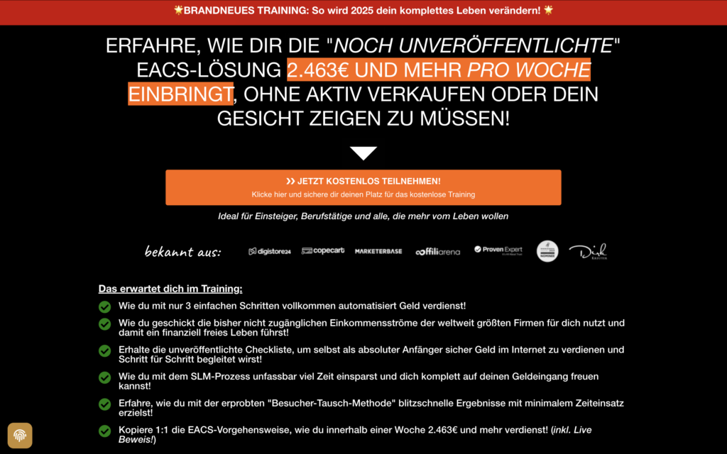 Profitbuddies - Evergreen Affiliate Cash System EACS Erfahrungen